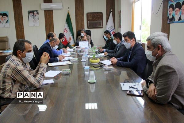 جلسه برنامه‌ریزی درس آمادگی دفاعی آموزش و پرورش استان بوشهر