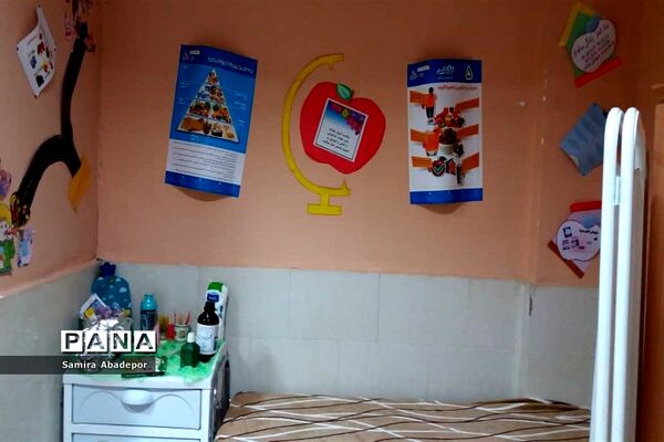آیین افتتاحیه اتاق بهداشت در آموزشگاه ایران ۲ شهرستان ملارد