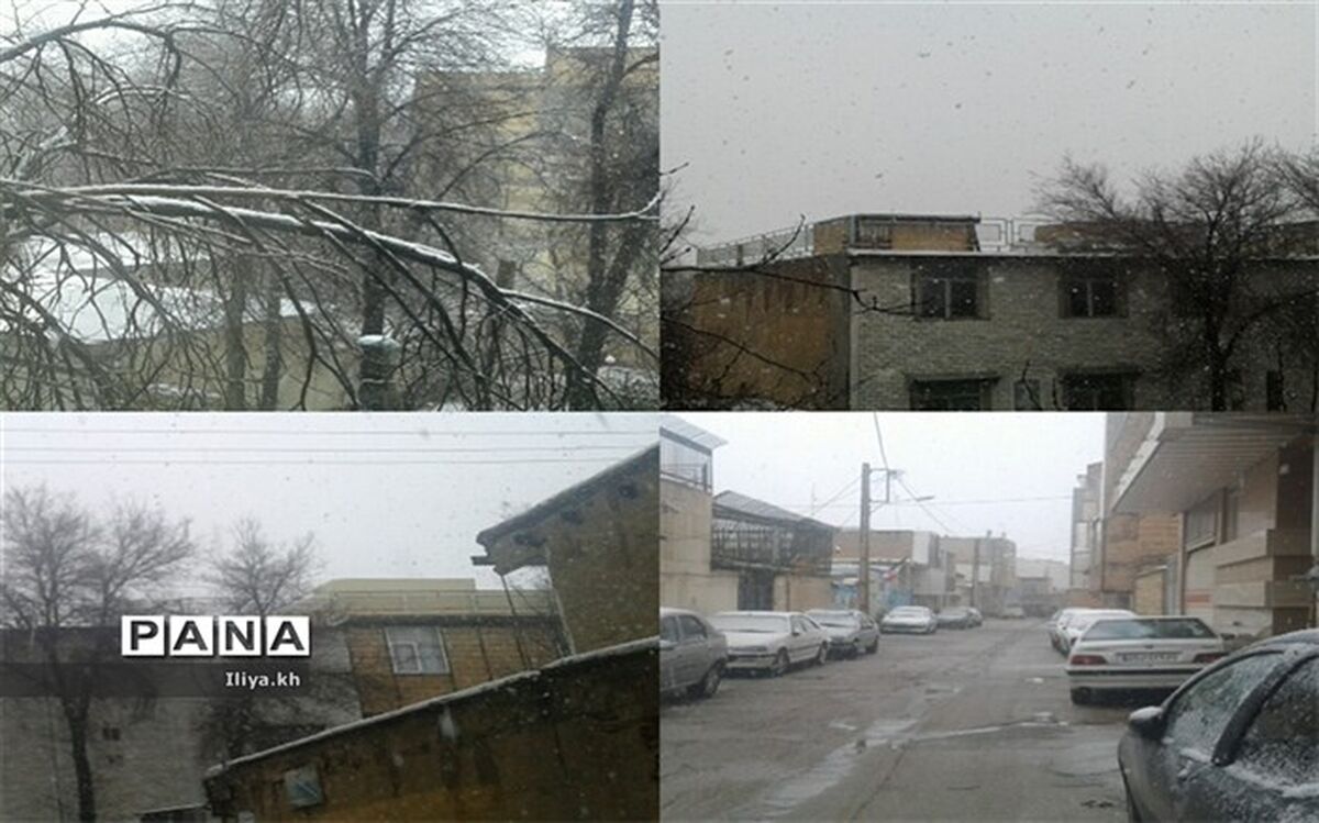 بارش برف در فارسان