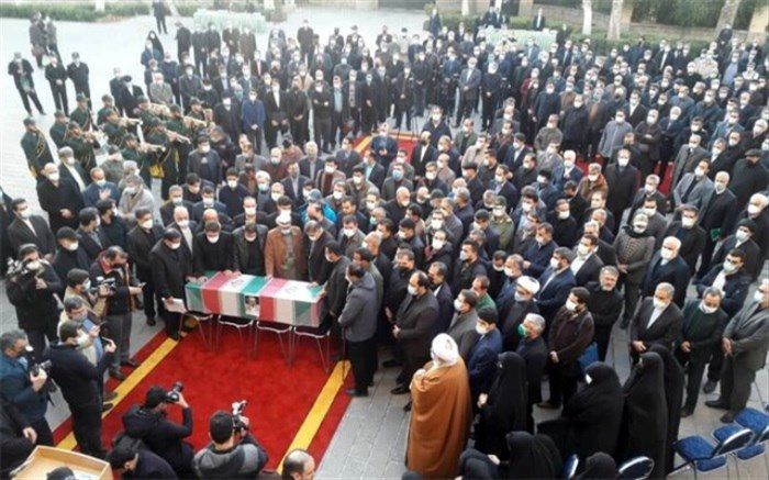 پیکر شهید حسن ایرلو تشییع شد