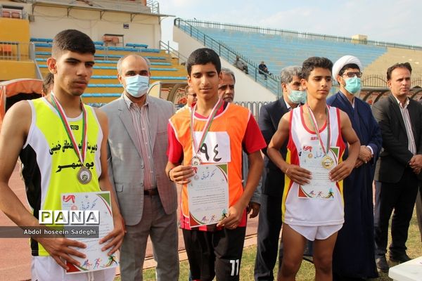 سومین دوره المپیاد استعدادهای برتر ورزشی رشته دو ومیدانی در بوشهر