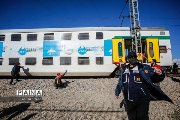 حادثه برخورد دو دستگاه قطار مترو کرج - تهران