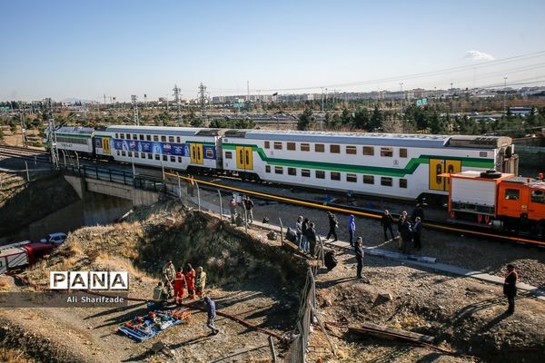 حادثه برخورد دو دستگاه قطار مترو کرج - تهران