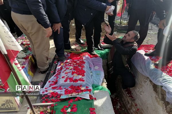 مراسم تشییع شهید عبدالله پولادوند