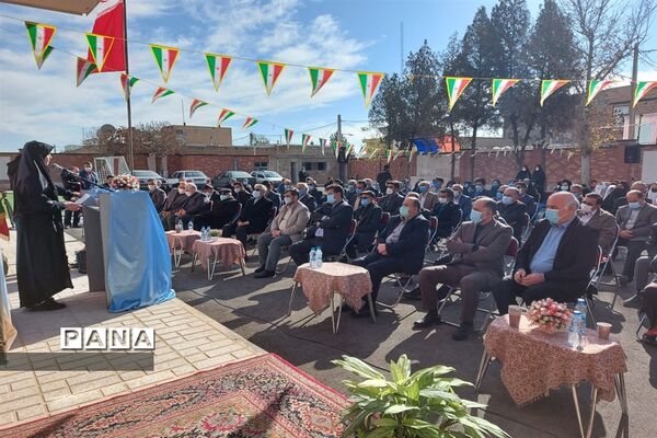 آیین افتتاح دبستان خیرساز زنده یاد حاج سید مصطفی طباطبایی در روستای محمدآباد