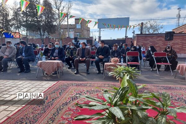 آیین افتتاح دبستان خیرساز زنده یاد حاج سید مصطفی طباطبایی در روستای محمدآباد