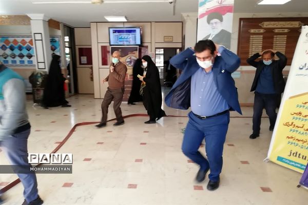 مانور ایمنی و کاهش بلایای طبیعی در منطقه 10