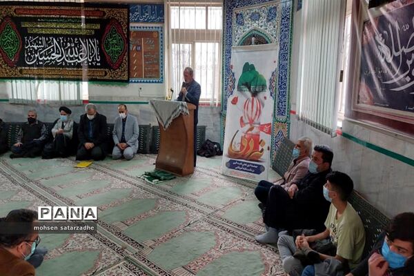 مراسم گرامیداشت 9دی با حضور بسیجیان فرهنگی ناحیه دو شهرری