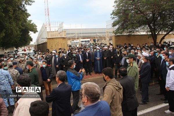 استقبال از پیکر شهیدان گمنام در بوشهر