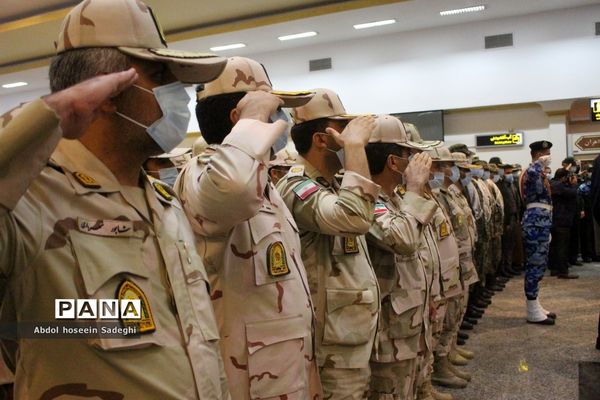 استقبال از پیکر شهیدان گمنام در بوشهر