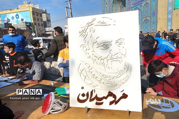 مراسم کاروان هنری‌روایت حبیب در شهرستان قرچک