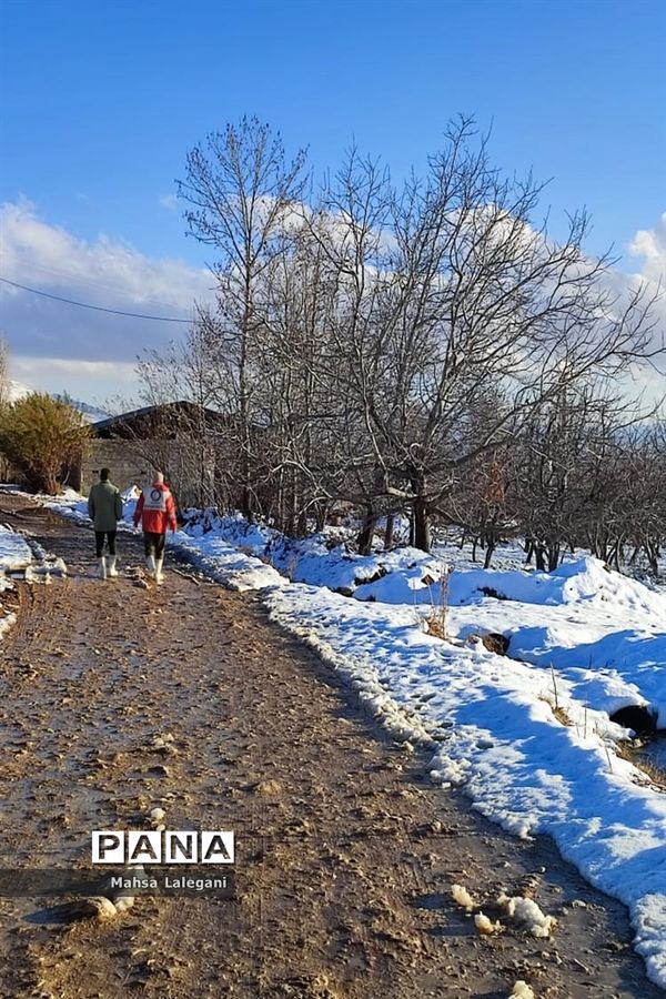 طبیعت برفی هماشهر در سپیدان
