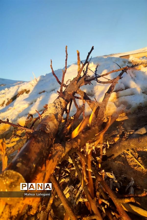 طبیعت برفی هماشهر در سپیدان