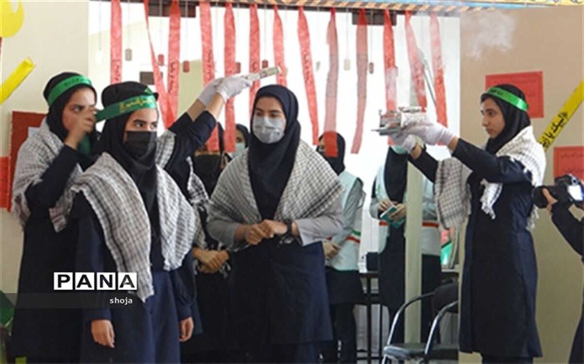 برگزاری طرح لاله‌های روشن در هنرستان دخترانه حجاب  فلاورجان
