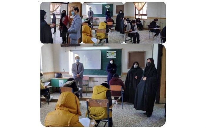 بازدید معاون تربیت‌بدنی و سلامت استان گیلان از حوزه امتحانی دانش‌آموزان