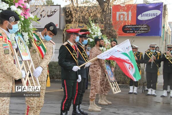 تشییع  پیکر دو شهید جاوید الاثرهشت سال دفاع مقدس در بجنورد