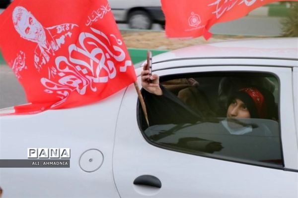 کاروان خودرویی به مناسبت سالگرد شهادت سردار سلیمانی در قم