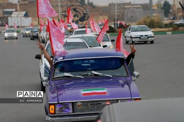 کاروان خودرویی به مناسبت سالگرد شهادت سردار سلیمانی در قم