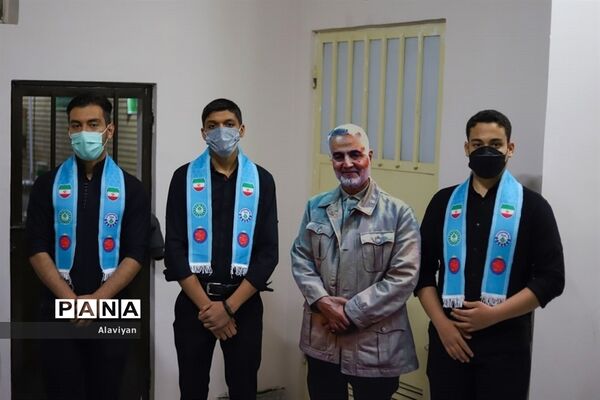 یادواره شهید حاج قاسم سلیمانی در ناحیه 7 مشهد مقدس
