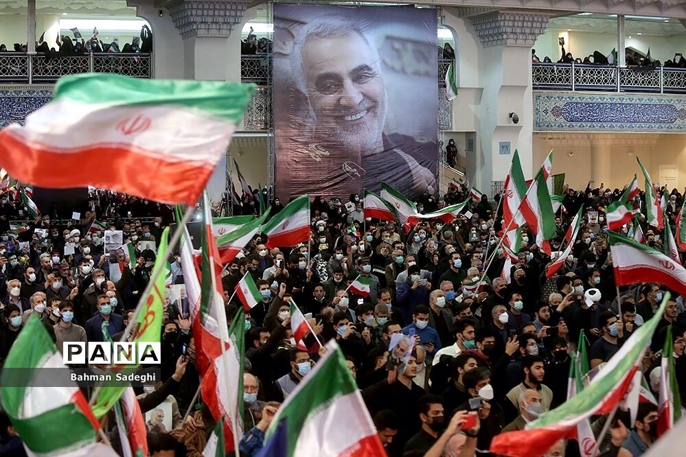 مراسم دومین سالگرد شهادت سردار سلیمانی در مصلی تهران