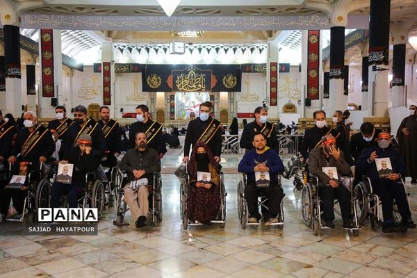 زیارت حضرت معصومه(س) به نیابت از حاج قاسم توسط 40 بیمار قطع نخاعی