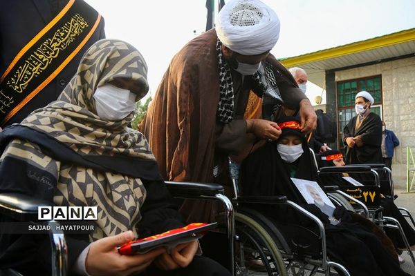 زیارت حضرت معصومه(س) به نیابت از حاج قاسم توسط 40 بیمار قطع نخاعی