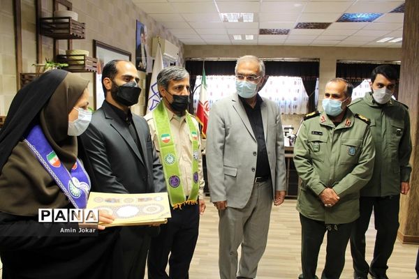 مراسم بزرگداشت دومین سالگرد شهادت سردار سلیمانی در اداره‌کل آموزش و پرورش فارس