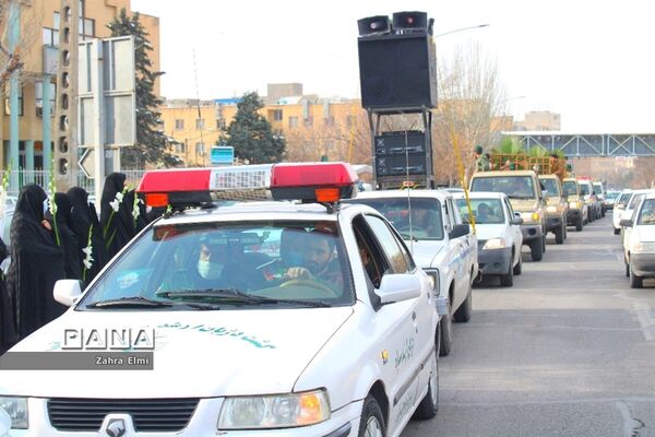 استقبال از پیکرهای مطهر سه شهید گمنام در تبریز