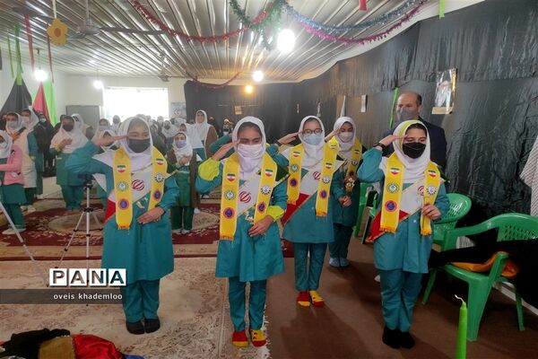 مراسم فاطمیه و شهادت سردار سلیمانی در دبستان شهیدان حجازی گلوگاه