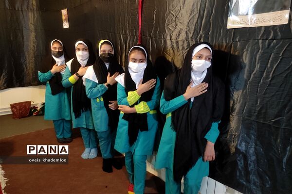 مراسم فاطمیه و شهادت سردار سلیمانی در دبستان شهیدان حجازی گلوگاه