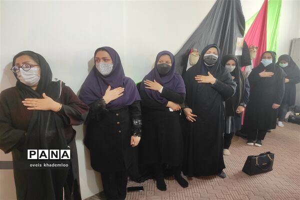مراسم فاطمیه و شهادت سردار سلیمانی در دبستان شهیدان حجازی گلوگاه