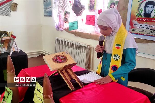 مراسم فاطمیه و شهادت سردار سلیمانی در دبستان شهیدان حجازی گلوگاه