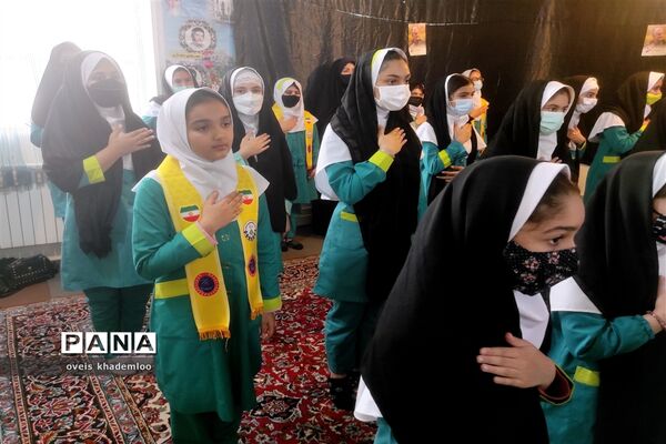 مراسم فاطمیه و شهادت سردار سلیمانی در دبستان شهیدان حجازی گلوگاه