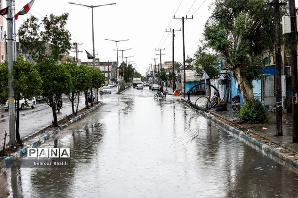 سیل در شهر کنارک استان سیستان و بلوچستان