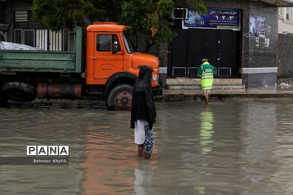 سیل در شهر کنارک استان سیستان و بلوچستان