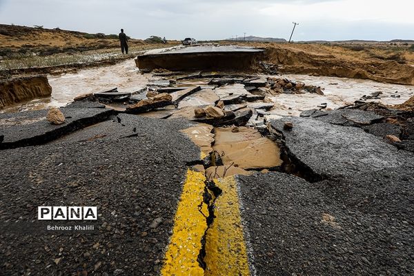 سیل در شهر کنارک استان سیستان و بلوچستان