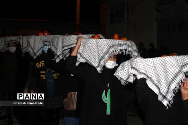 مراسم وداع با شهدای گمنام در روستای تیله نو گلوگاه