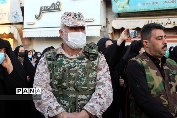 مراسم وداع با شهدای گمنام در شهرستان گلوگاه