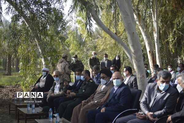 مراسم روز درختکاری در اردوگاه تربیتی امام خمینی (ره)  استان بوشهر چاهکوتا برگزار شد