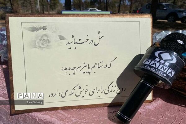 با حضور مسئولان آموزش و پرورش آباده  اجرای پویش ایران سر سبز