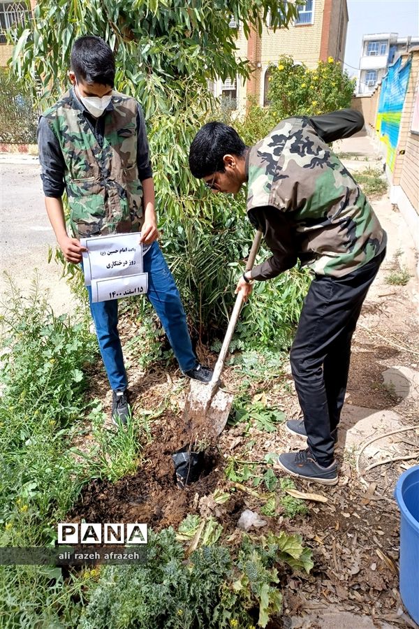 برگزاری جشن میلاد امام حسین (ع) وروز درختکاری در اندیمشک