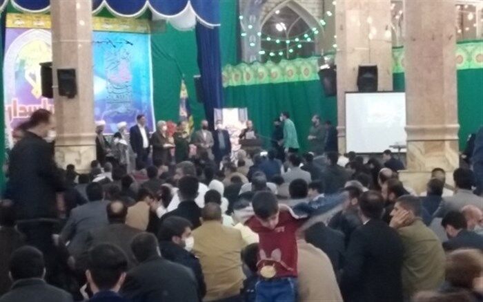 قدردانی از پاسداران سپاه قم در مسجد مقدس جمکران