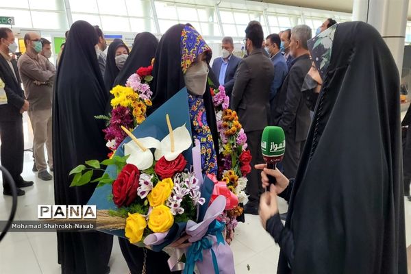 آیین استقبال از دانش‌آموز پیشتاز قرآنی جهان اسلام در اهواز