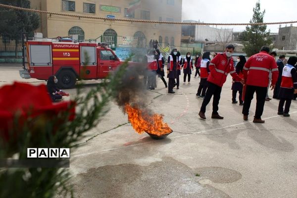 مانور آموزش مخاطرات چهارشنبه‌سوری، دبیرستان دخترانه تیزهوشان یاسوج