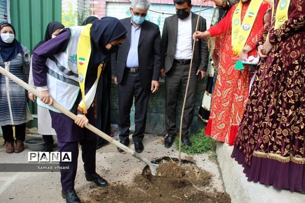 کاشت نهال به مناسبت هفته درختکاری توسط دانش‌آموزان پیشتاز کهگیلویه و بویراحمد
