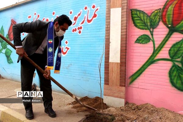 آیین درختکاری در ناحیه 3 اهواز