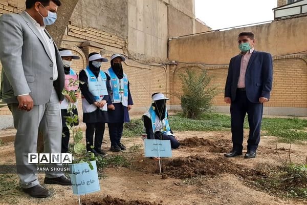 آیین هفته درختکاری در شهرستان شوش