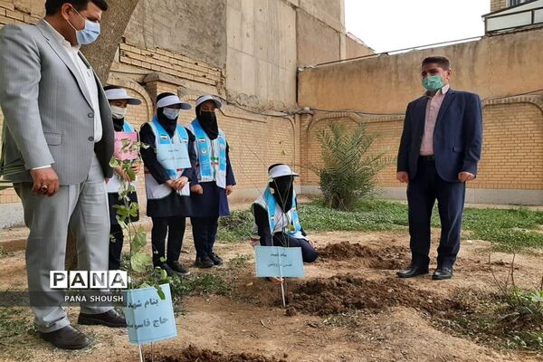 آیین هفته درختکاری در شهرستان شوش