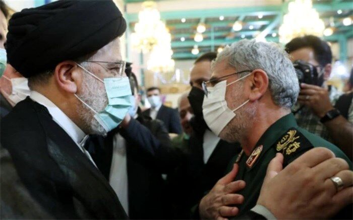 حضور سردار قاآنی در مسجد سلمان فارسی نهاد ریاست‌جمهوری
