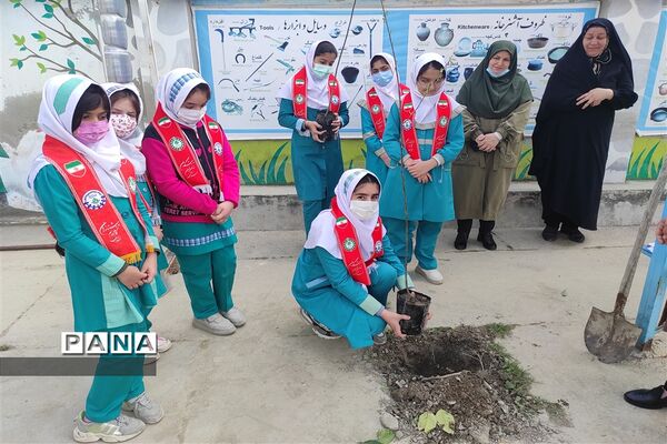 مشارکت دانش‌آموزان گلوگاهی در هفته منابع طبیعی